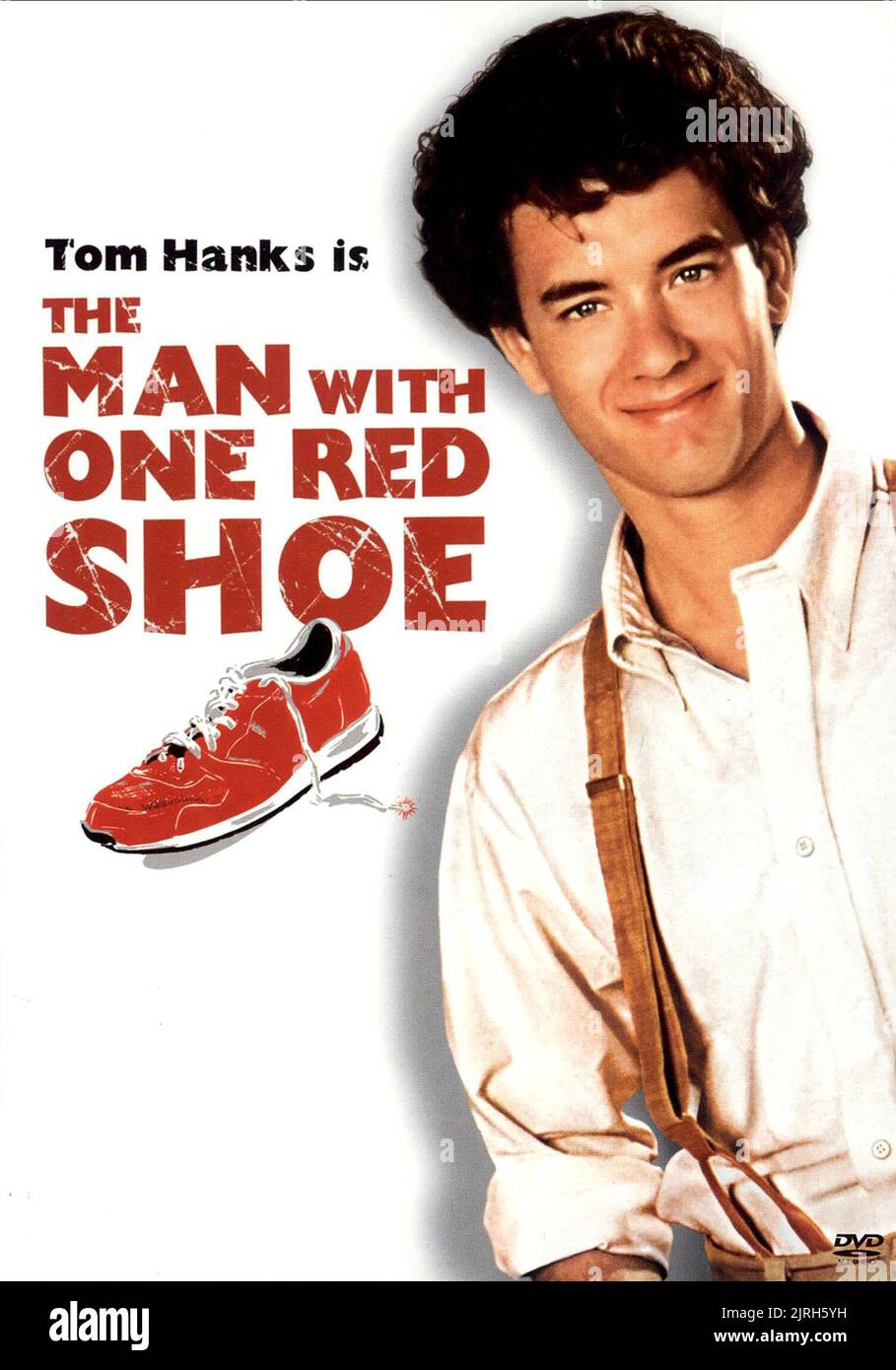 TOM HANKS POSTER, THE MAN WITH ONE RED SHOE, 1985 Stock Photo