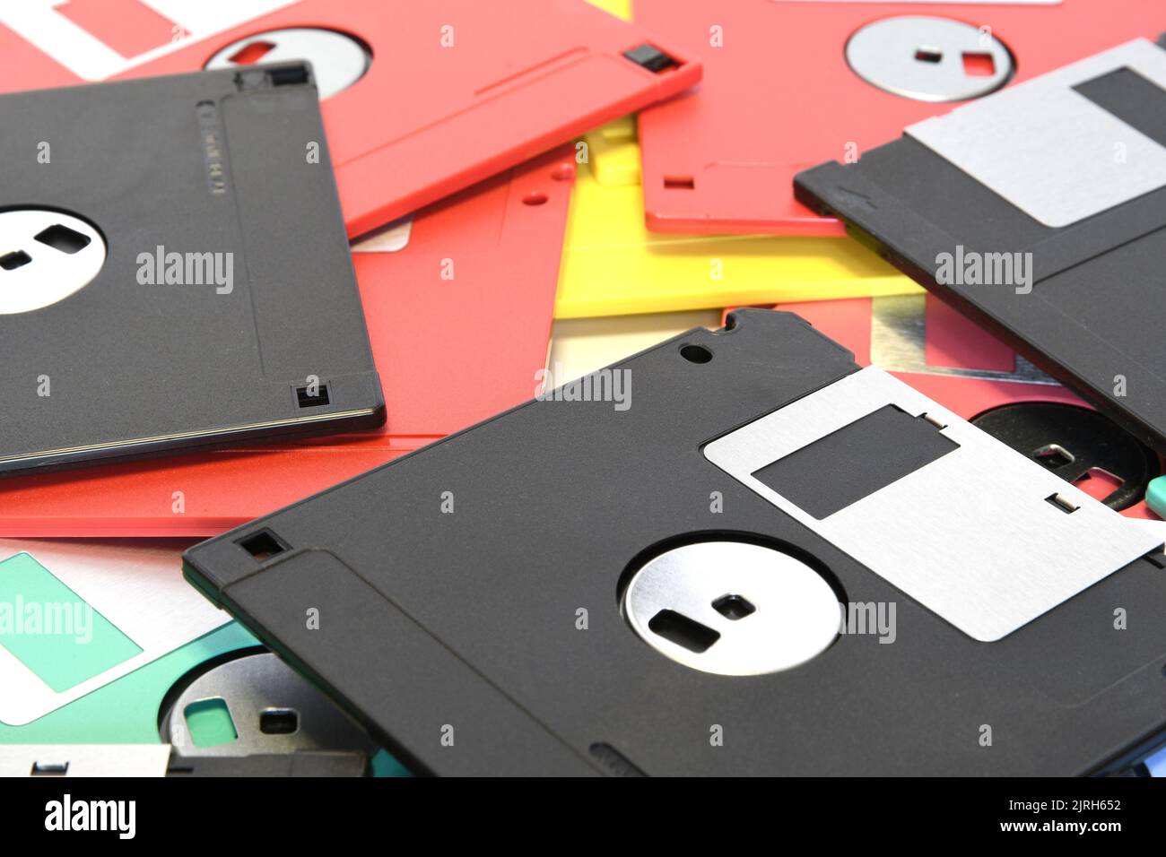 old floppy diskettes. vintage tecnology Stock Photo Alamy