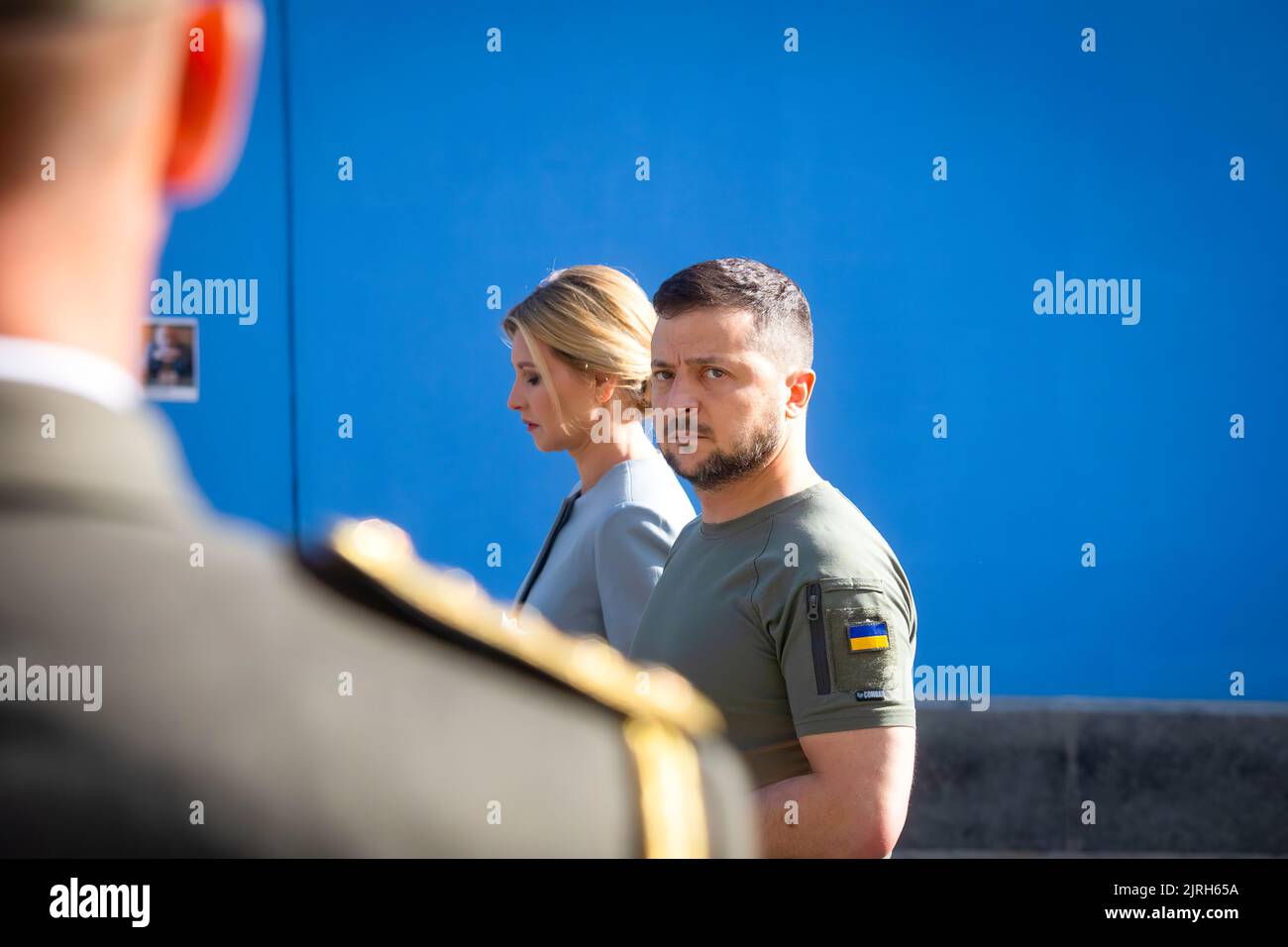 On Independence Day of Ukraine, President Volodymyr Zelenskyy and First ...
