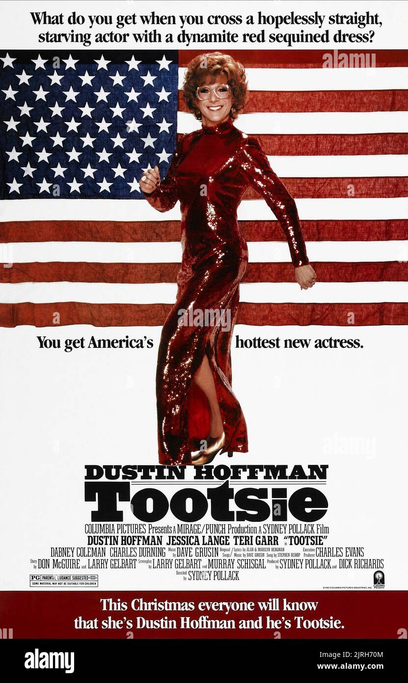 DUSTIN HOFFMAN MOVIE POSTER, TOOTSIE, 1982 Stock Photo Alamy