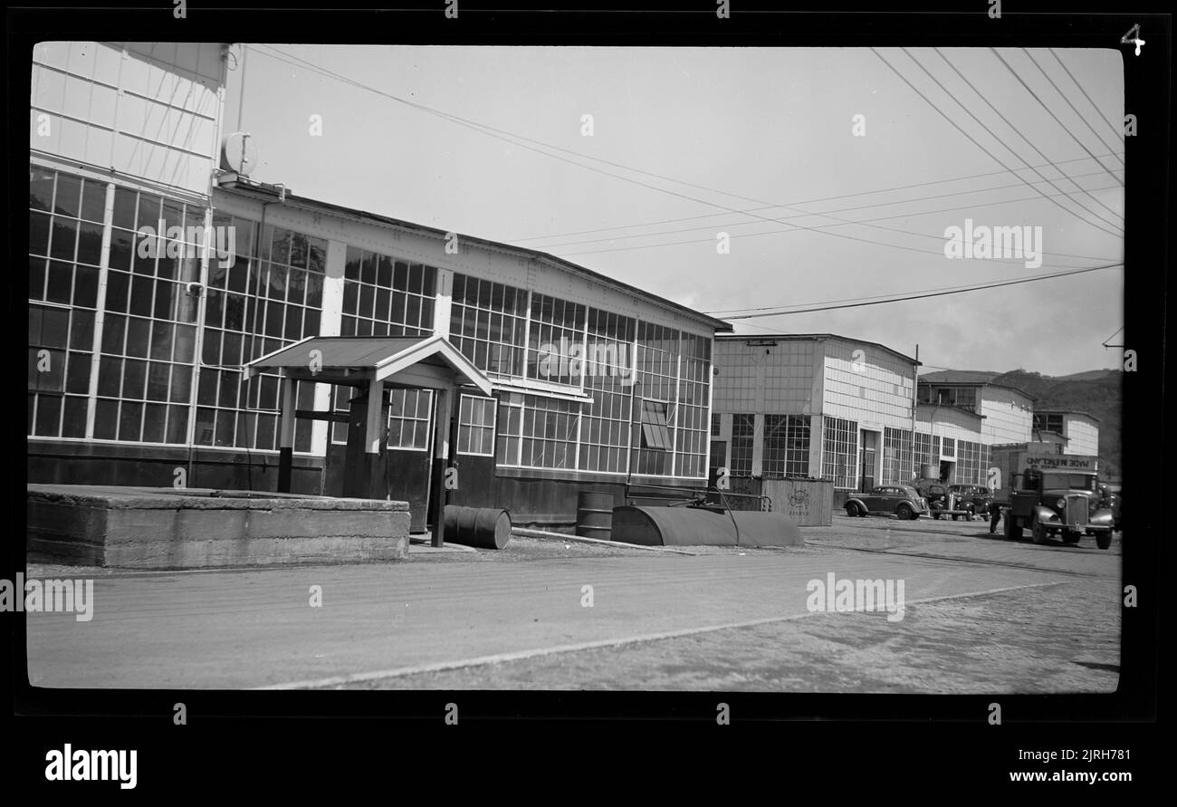 General Motors Plant - Petone, 1930s, Petone, by Gordon Burt, Gordon H. Burt Ltd. Stock Photo