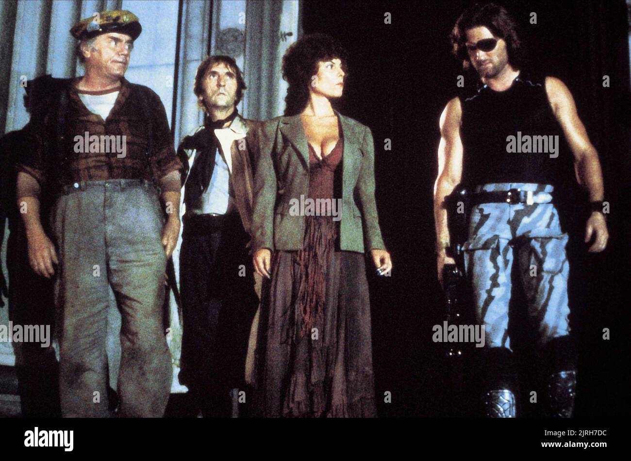 ERNEST BORGNINE, HARRY DEAN STANTON, ADRIENNE BARBEAU, KURT RUSSELL, ESCAPE FROM NEW YORK, 1981 Stock Photo