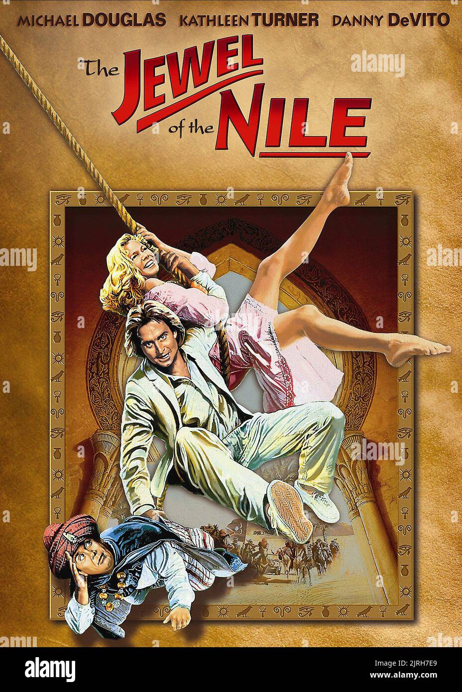 MOVIE POSTER, THE JEWEL OF THE NILE, 1985 Stock Photo