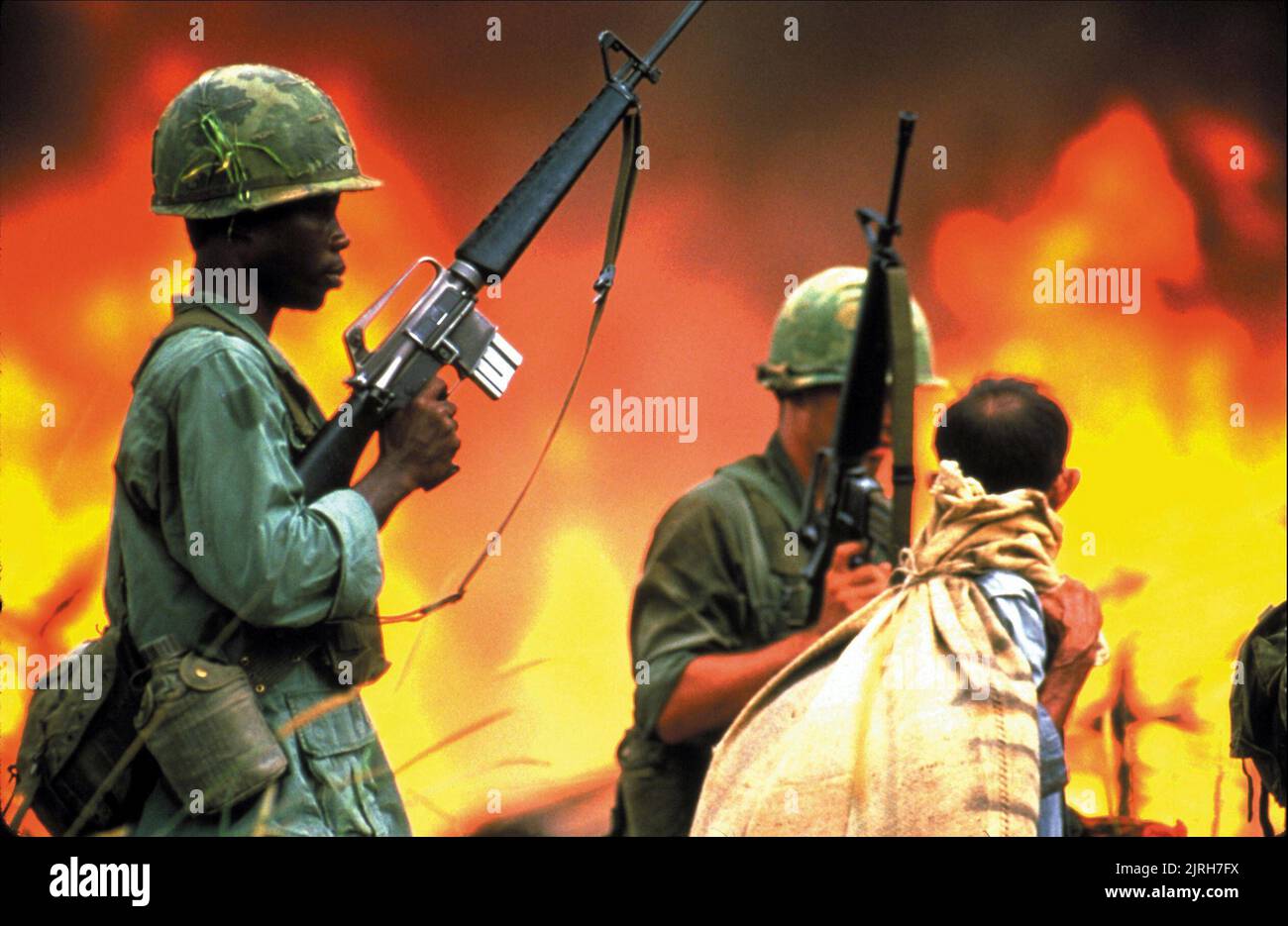 SOLDIERS IN VIETNAM, CASUALTIES OF WAR, 1989 Stock Photo