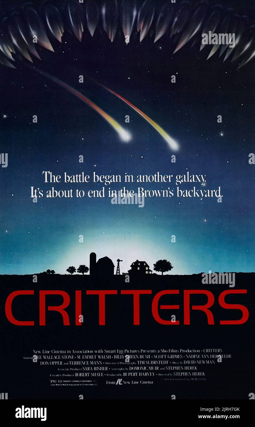 CRITTERS POSTER, CRITTERS, 1986 Stock Photo