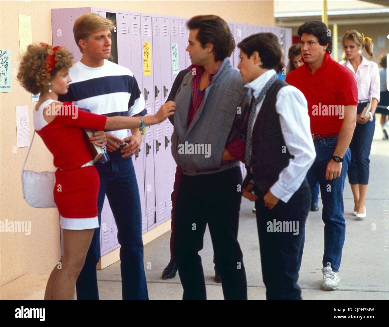 DEBORAH GOODRICH, CLAYTON ROHNER, JOYCE HYSER, JUST ONE OF THE GUYS, 1985 Stock Photo