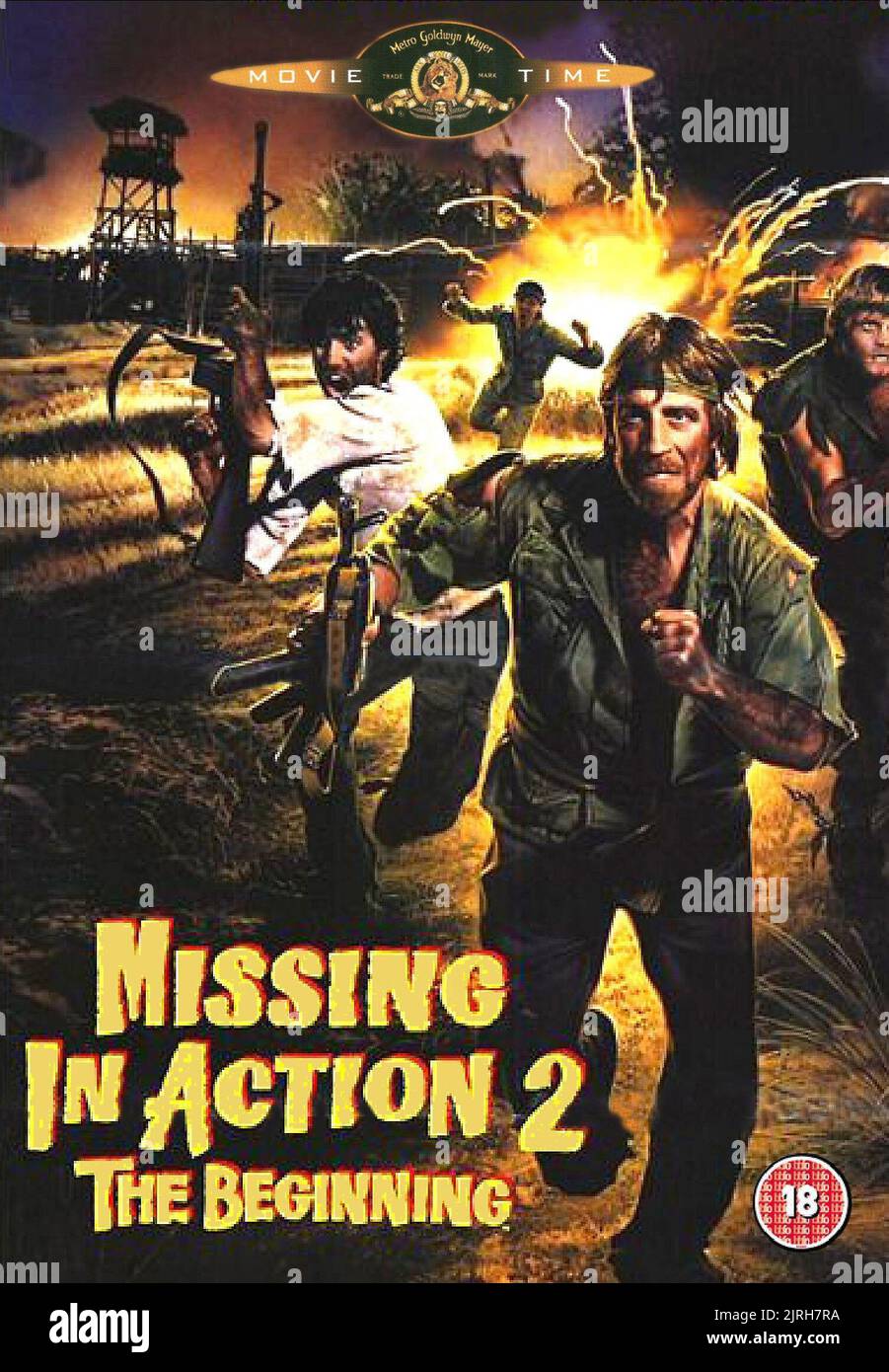 CHUCK NORRIS POSTER, MISSING IN ACTION 2: THE BEGINNING, 1985 Stock Photo