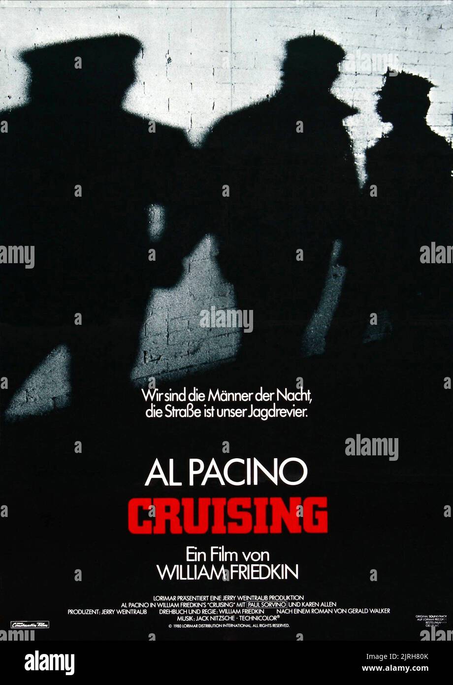 Movie Poster Cruising 1980 Stock Photo Alamy