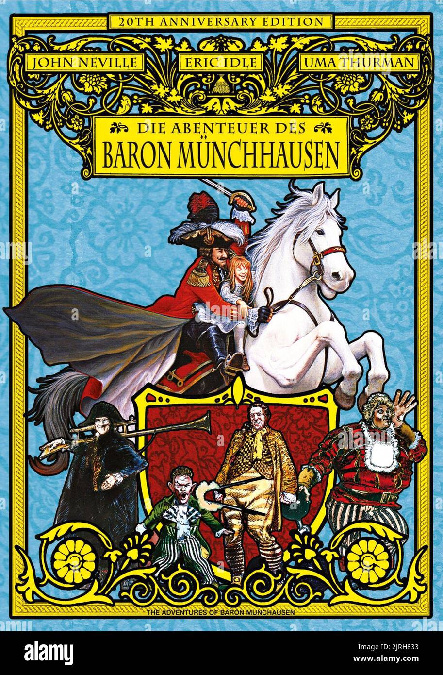 MOVIE POSTER, THE ADVENTURES OF BARON MUNCHAUSEN, 1988 Stock Photo
