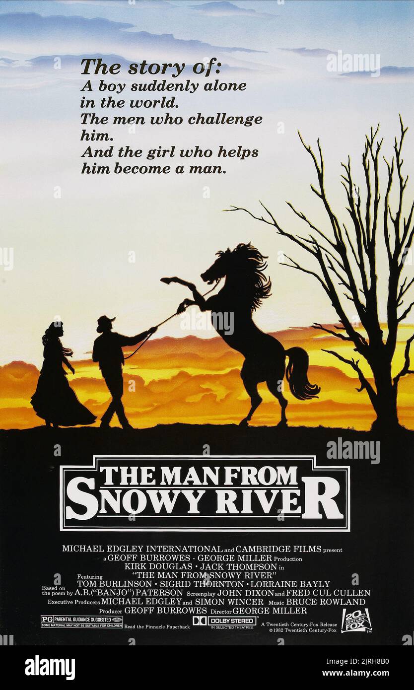 MOVIE POSTER, THE MAN FROM SNOWY RIVER, 1982 Stock Photo - Alamy