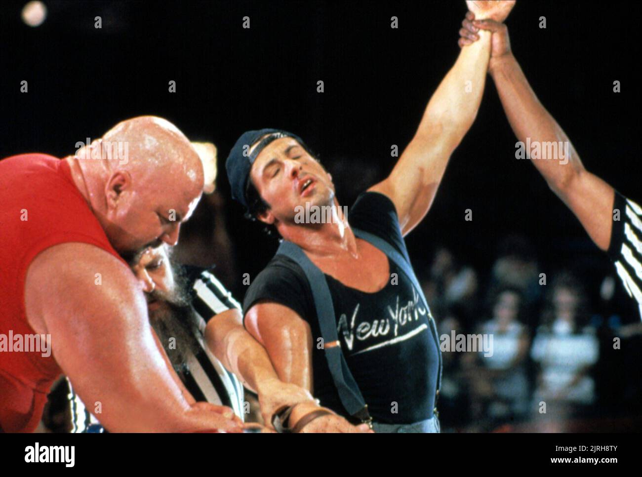 RICK ZUMWALT, SYLVESTER STALLONE, OVER THE TOP, 1987 Stock Photo - Alamy