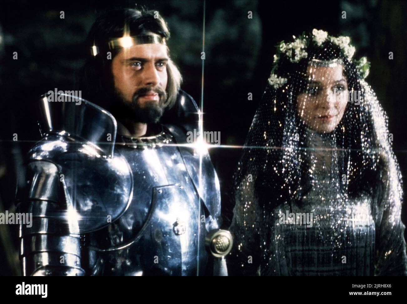 NIGEL TERRY, CHERIE LUNGHI, EXCALIBUR, 1981 Stock Photo