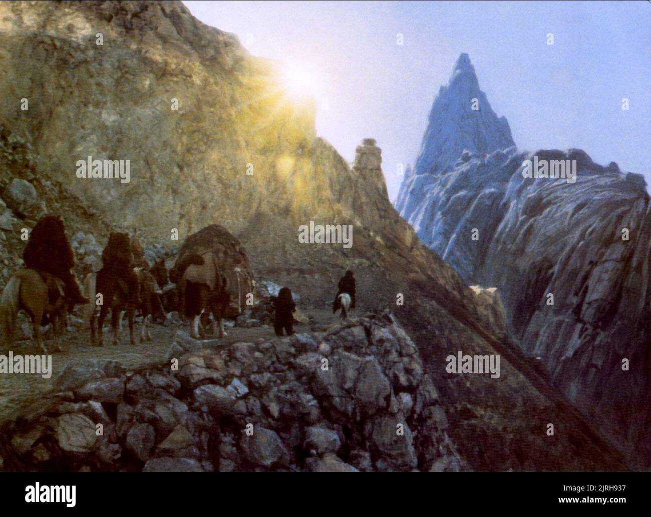 MOUNTAIN TREK SCENE, THE EWOK ADVENTURE, 1984 Stock Photo