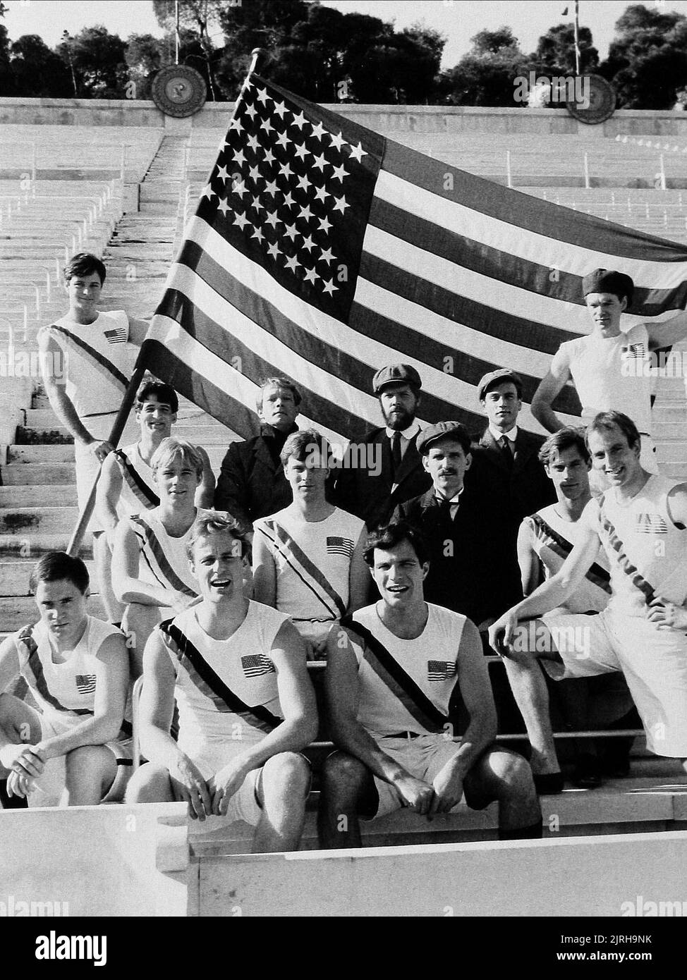 MORTON,FREWER,SWARTZ,ARMSTRONG,CONNERY,COBB,WILEY,BLOCK,EDWARDS,GILLIAM,MERRILL,CONDER,HYDE-WHITE,CARUSO, THE FIRST OLYMPICS: ATHENS 1896, 1984 Stock Photo