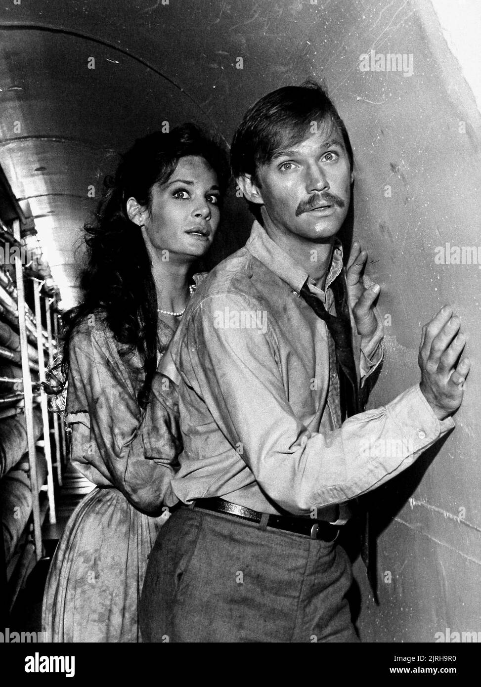 MARY CROSBY, RICHARD THOMAS, FINAL JEOPARDY, 1985 Stock Photo Alamy