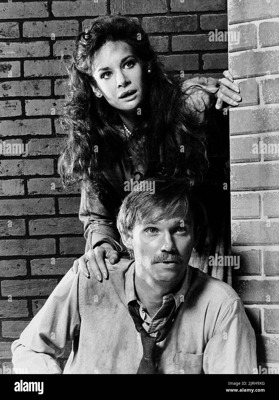 MARY CROSBY, RICHARD THOMAS, FINAL JEOPARDY, 1985 Stock Photo Alamy