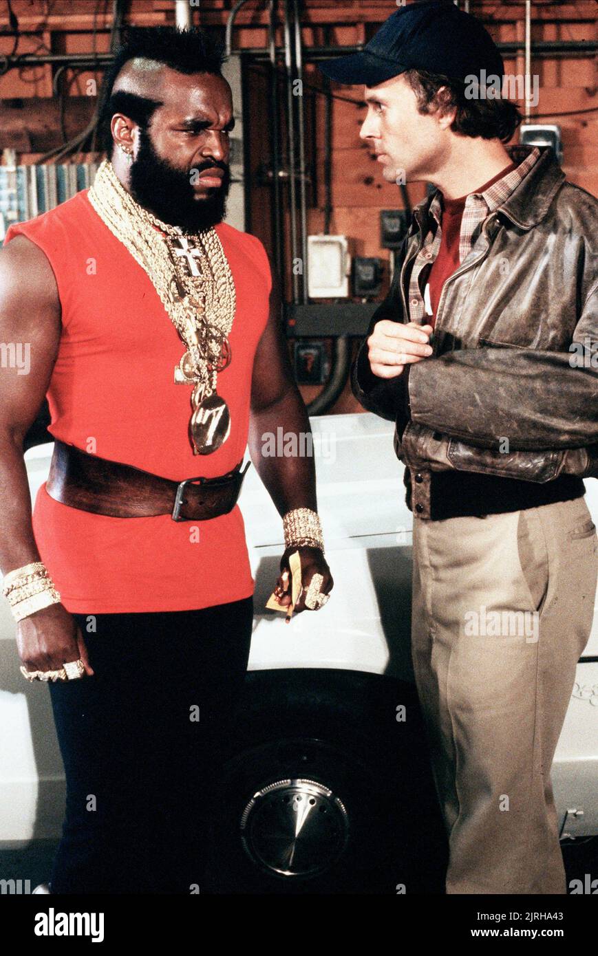 MR. T (LAWRENCE TUREAUD ), DWIGHT SHULTZ, THE ATEAM, 1984 Stock Photo