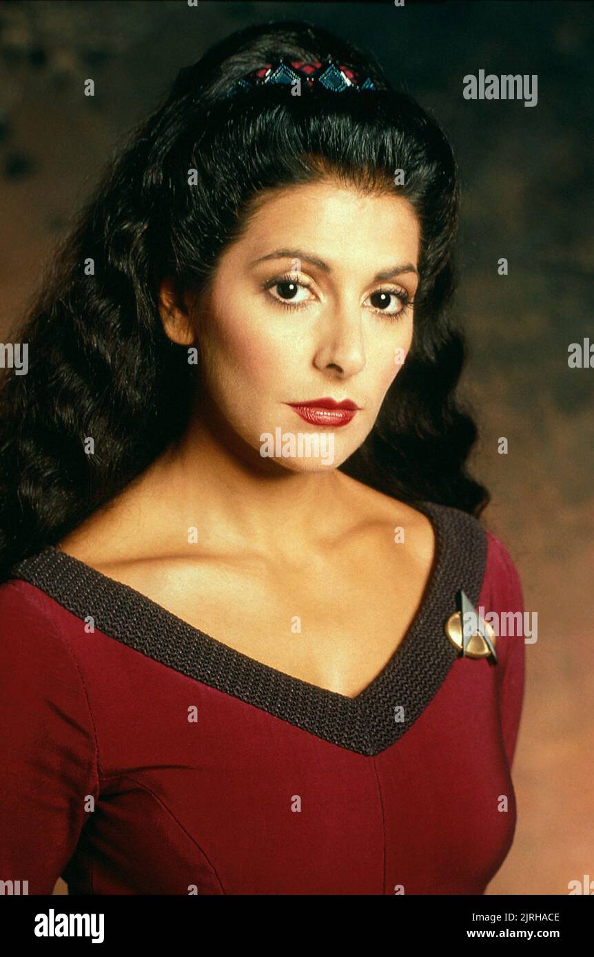 MARINA SIRTIS (DEANNA TROI), STAR TREK: THE NEXT GENERATION, 1987 Stock Photo