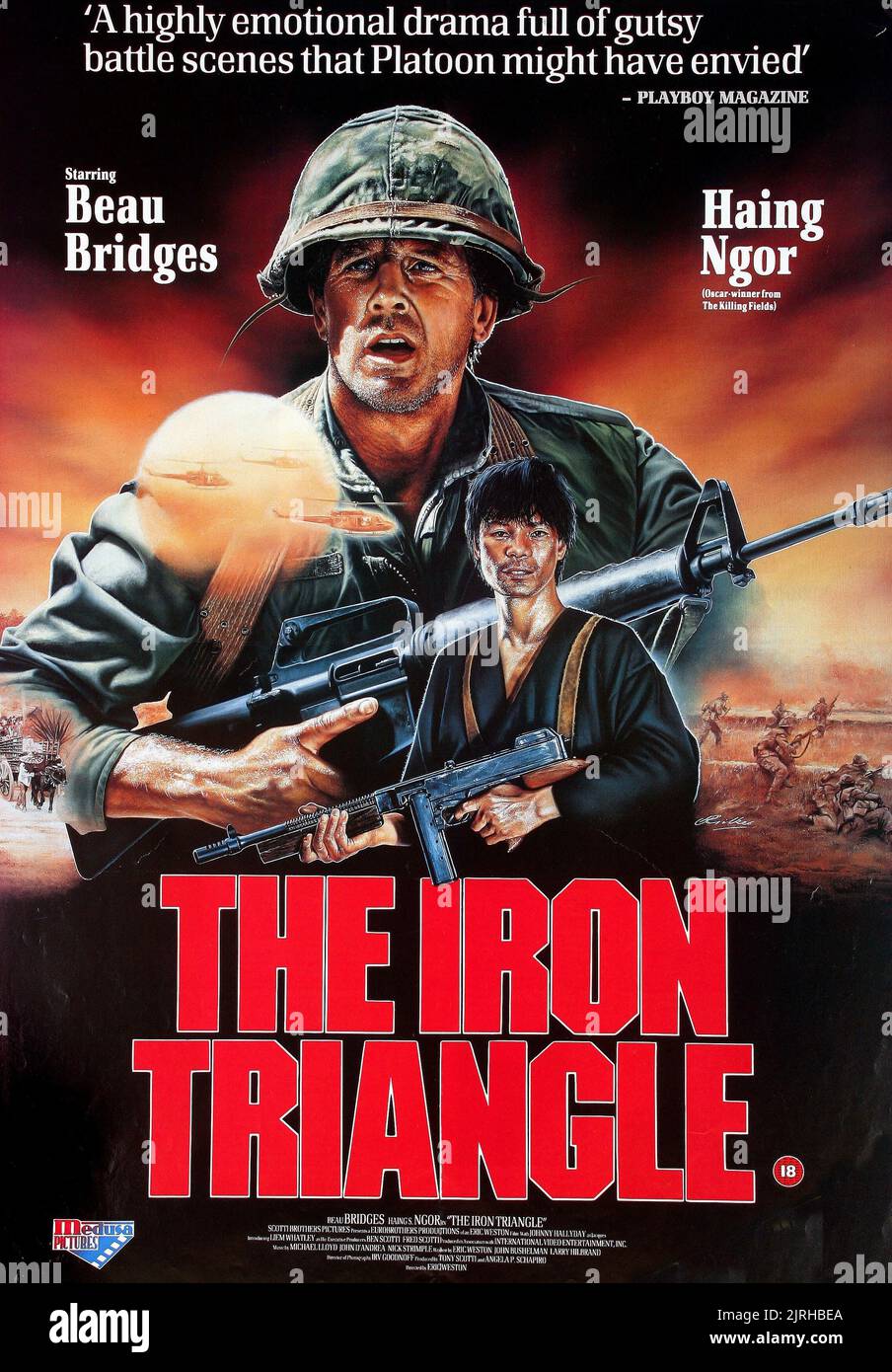 FILM POSTER, THE IRON TRIANGLE, 1989 Stock Photo Alamy