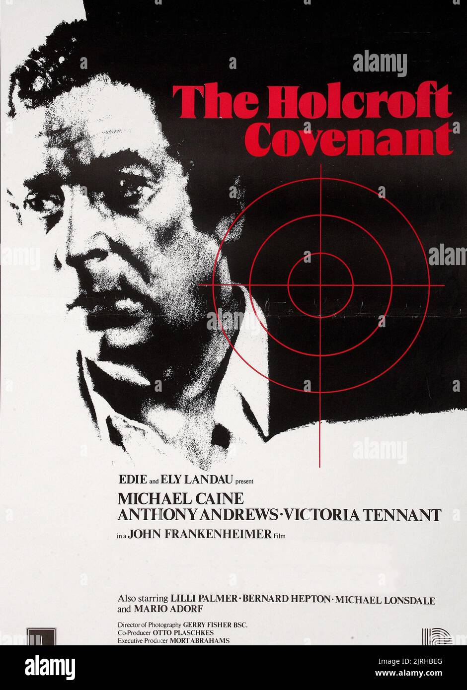 MICHAEL CAINE POSTER, THE HOLCROFT COVENANT, 1985 Stock Photo