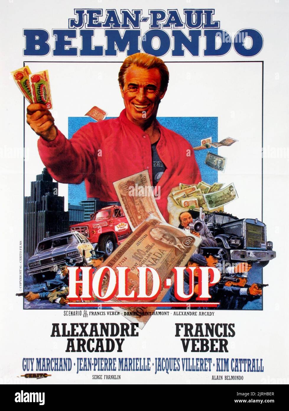 FILM POSTER, HOLD-UP, 1985 Stock Photo