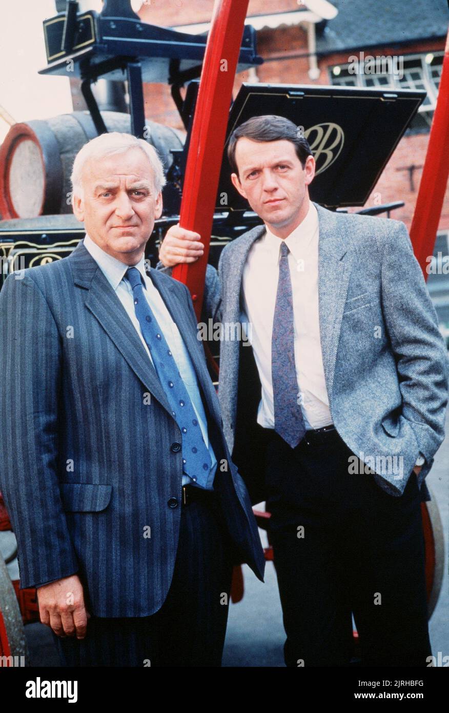 JOHN THAW, KEVIN WHATELY, INSPECTOR MORSE, 1987 Stock Photo