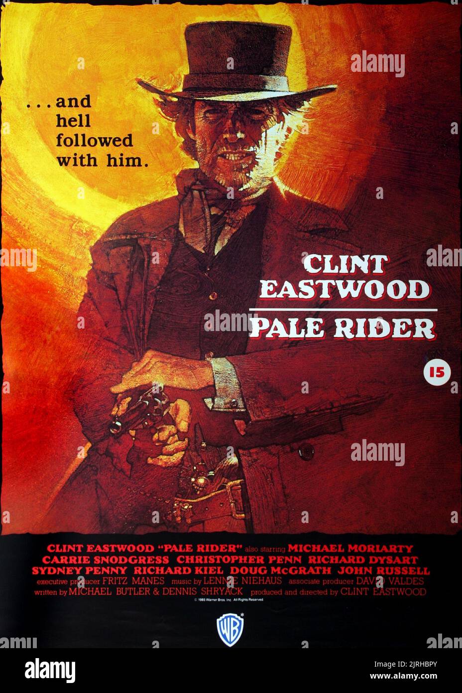 CLINT EASTWOOD POSTER, PALE RIDER, 1985 Stock Photo