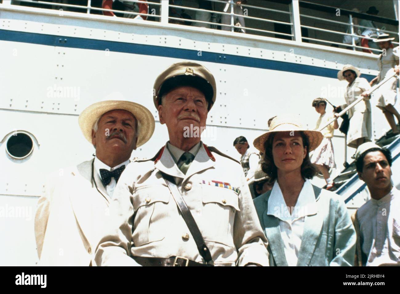 PETER USTINOV, JOHN GIELGUD, JENNY SEAGROVE, APPOINTMENT WITH DEATH, 1988 Stock Photo