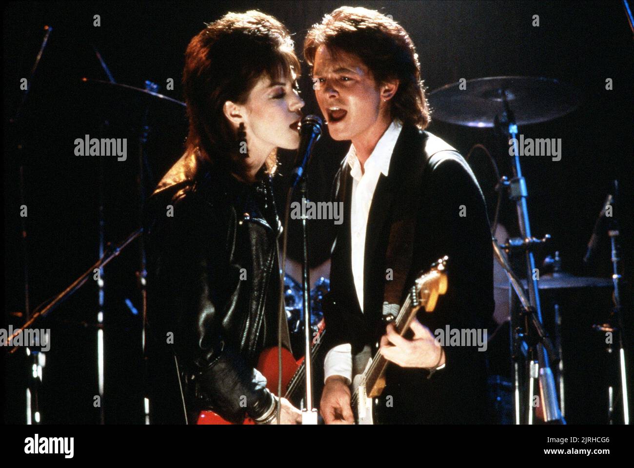 JOAN JETT, MICHAEL J. FOX, LIGHT OF DAY, 1987 Stock Photo - Alamy