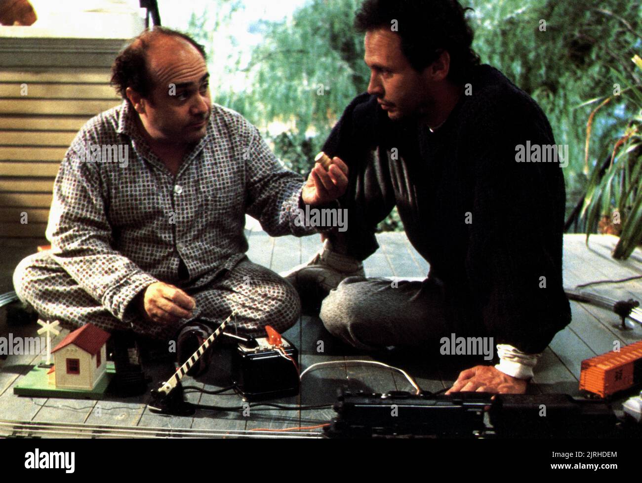 DANNY DEVITO, BILLY CRYSTAL, THROW MOMMA FROM THE TRAIN, 1987 Stock