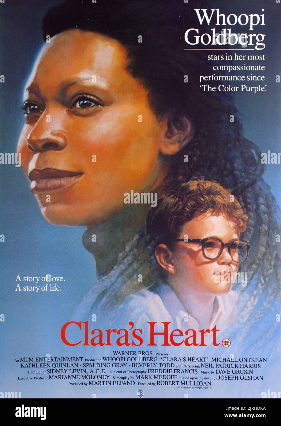 WHOOPI GOLDBERG, NEIL PATRICK HARRIS, CLARA'S HEART, 1988 Stock Photo