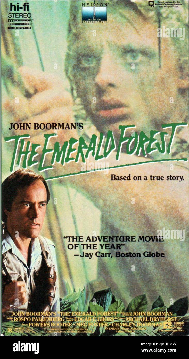 POWERS BOOTHE POSTER, THE EMERALD FOREST, 1985 Stock Photo