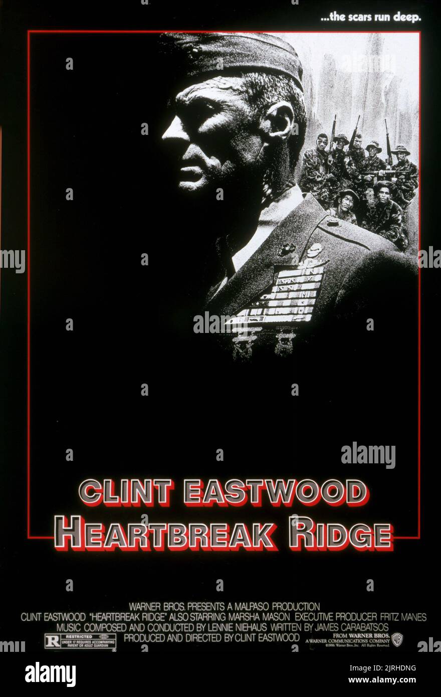 Heartbreak Ridge Poster CLINT EASTWOOD POSTER, HEARTBREAK RIDGE, 1986 Stock Photo - Alamy