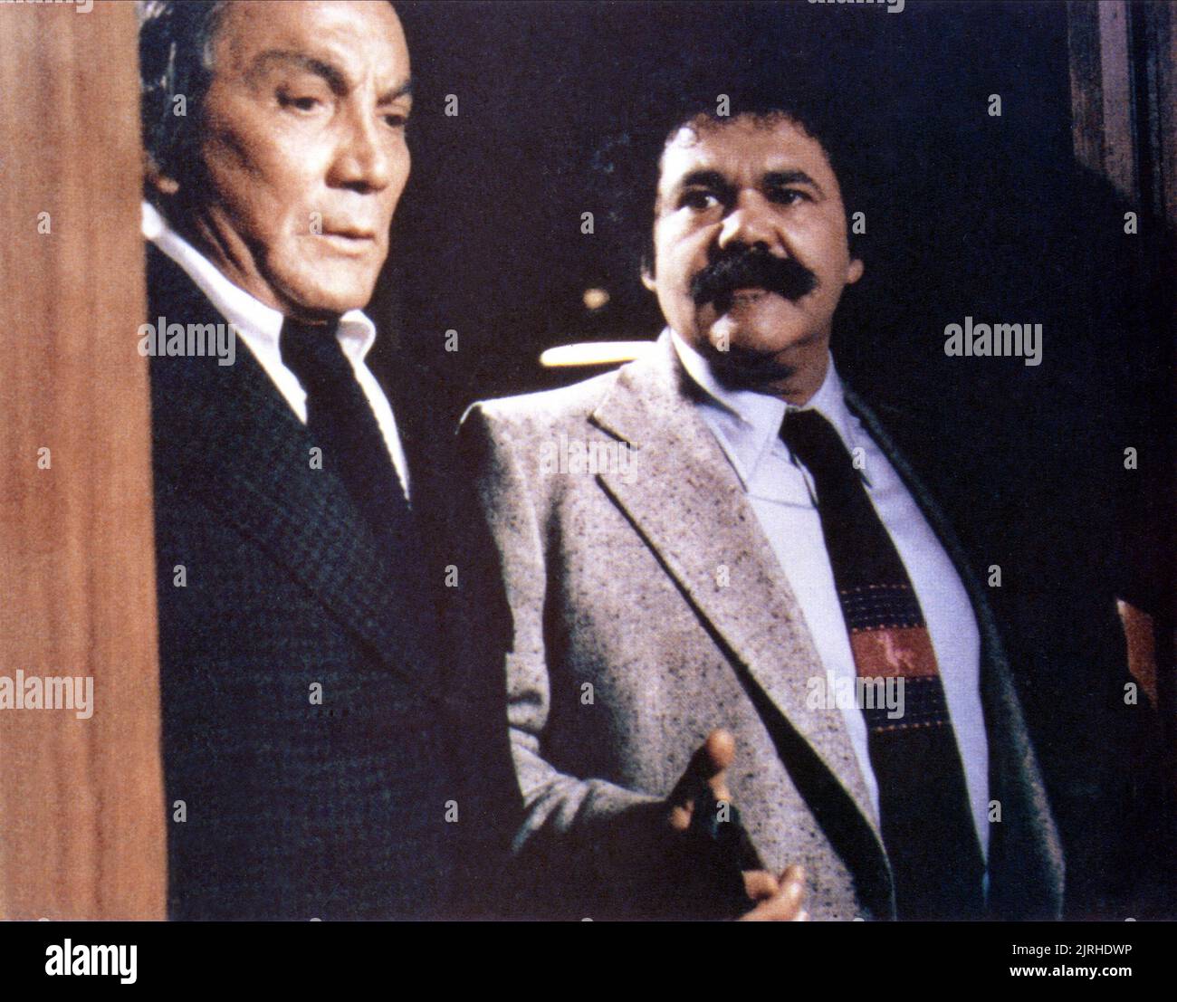 CAMERON MITCHELL, AVERY SCHREIBER, THE SILENT SCREAM, 1980 Stock Photo 