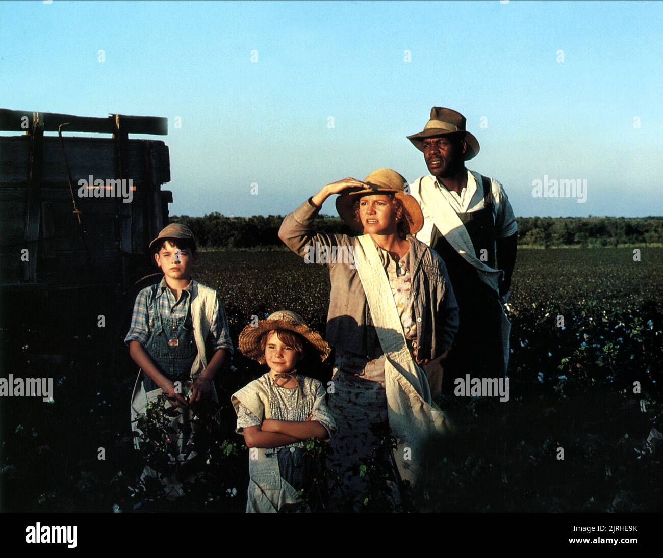YANKTON HATTEN, GENNIE JAMES, SALLY FIELD, DANNY GLOVER, PLACES IN THE HEART, 1984 Stock Photo