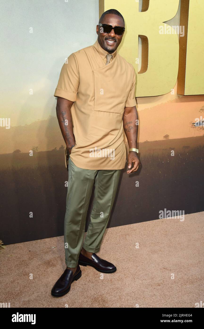 August 24th, 2022. London, UK. Idris Elba arriving at the UK Special