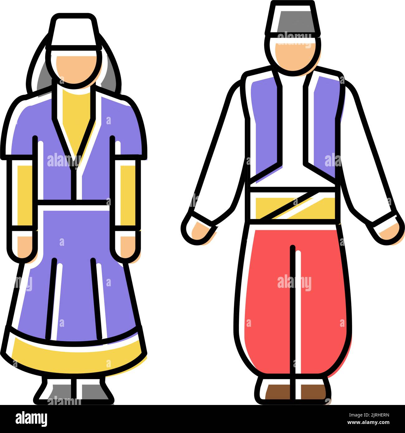Traditional polish costume Stock Vector Images Alamy