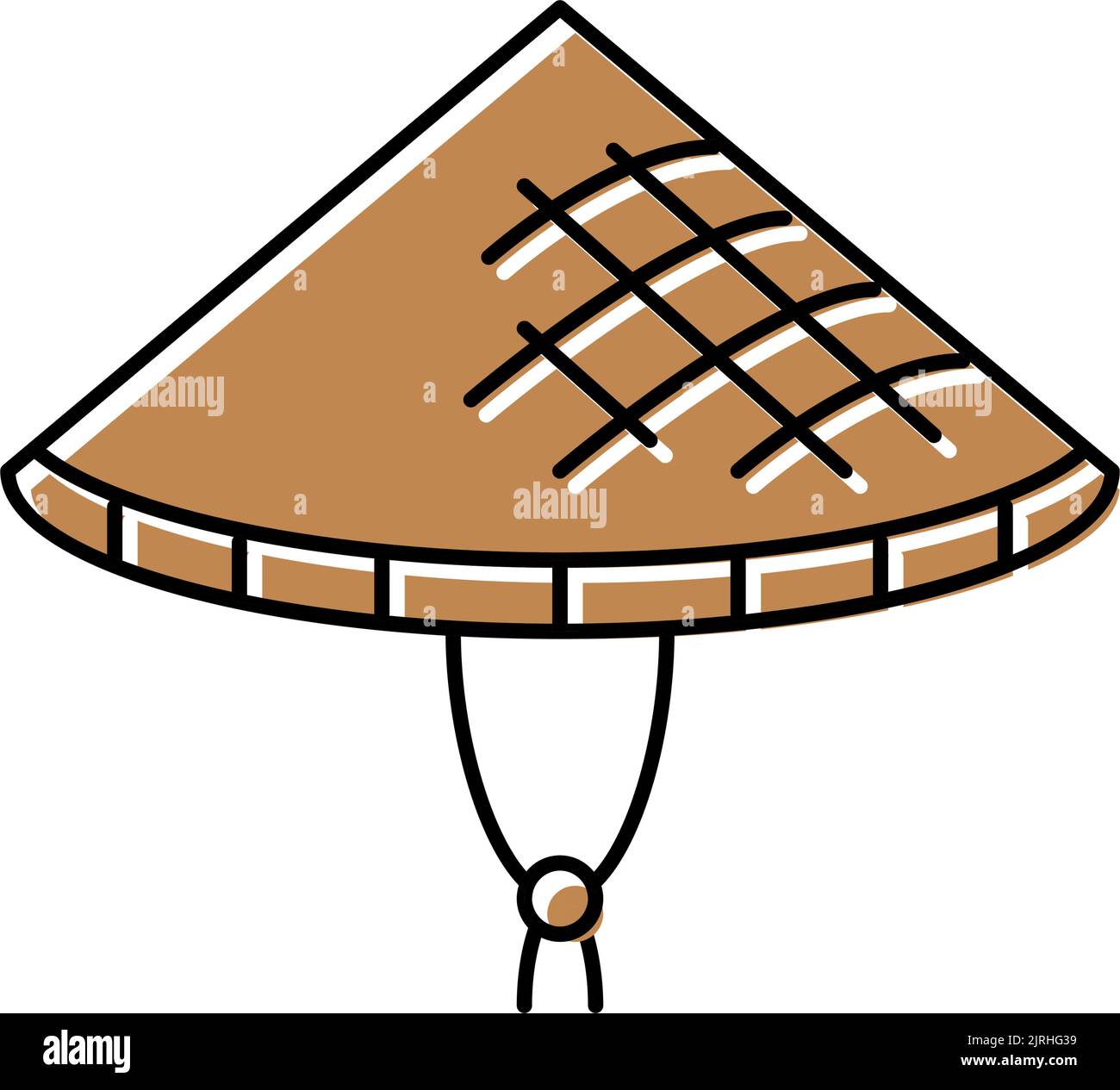 conical hat cap color icon vector illustration Stock Vector Image & Art