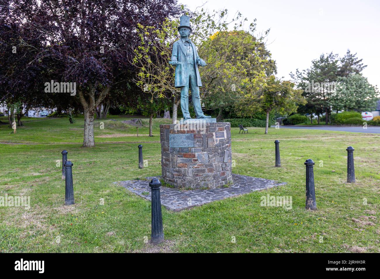Statue of Isambard Kingdom Brunel, Neyland, Pembrokeshire, Wales, UK Stock Photo