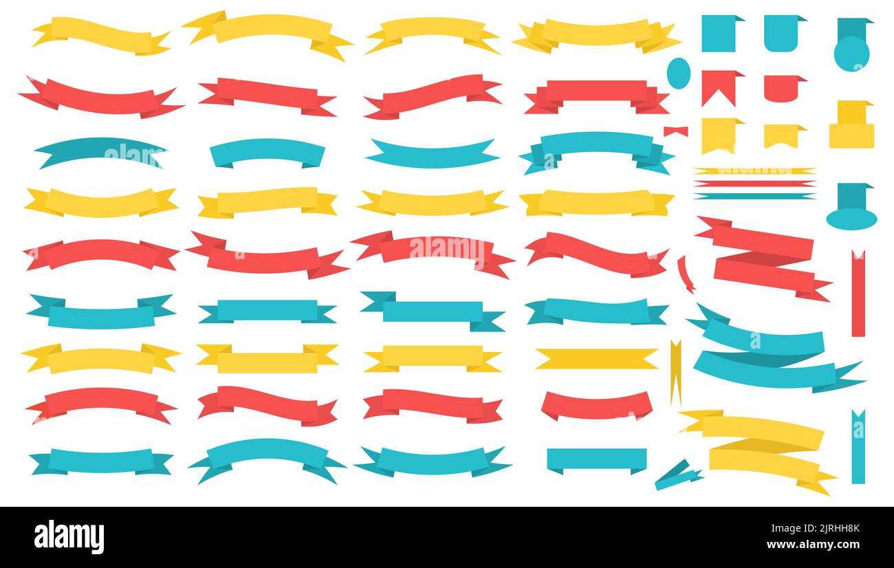 Simple background design color ribbons Stock Vector Images - Alamy