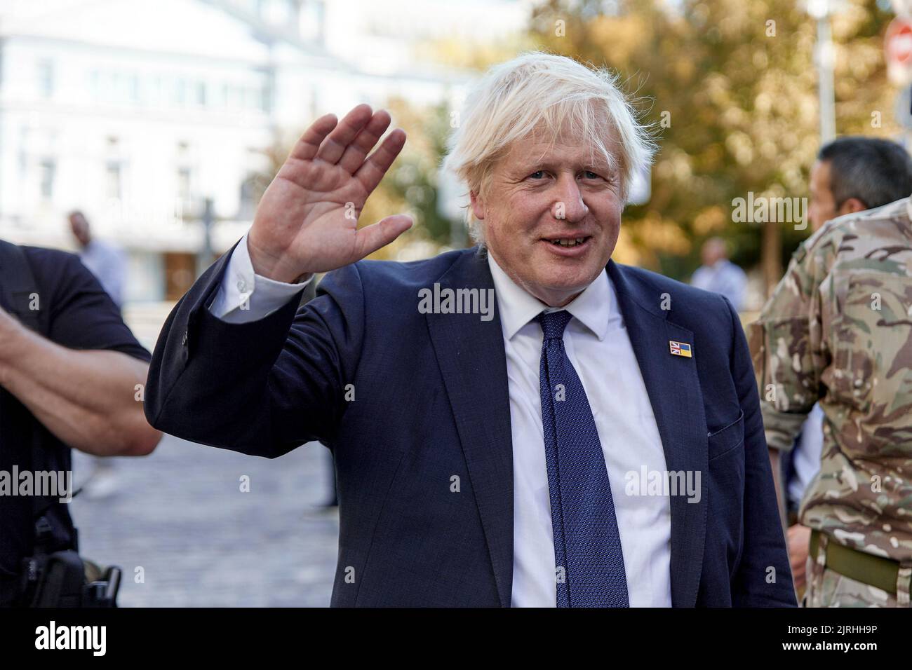Kyiv, Ukraine. 24th Aug, 2022. British Prime Minister Boris Johnson