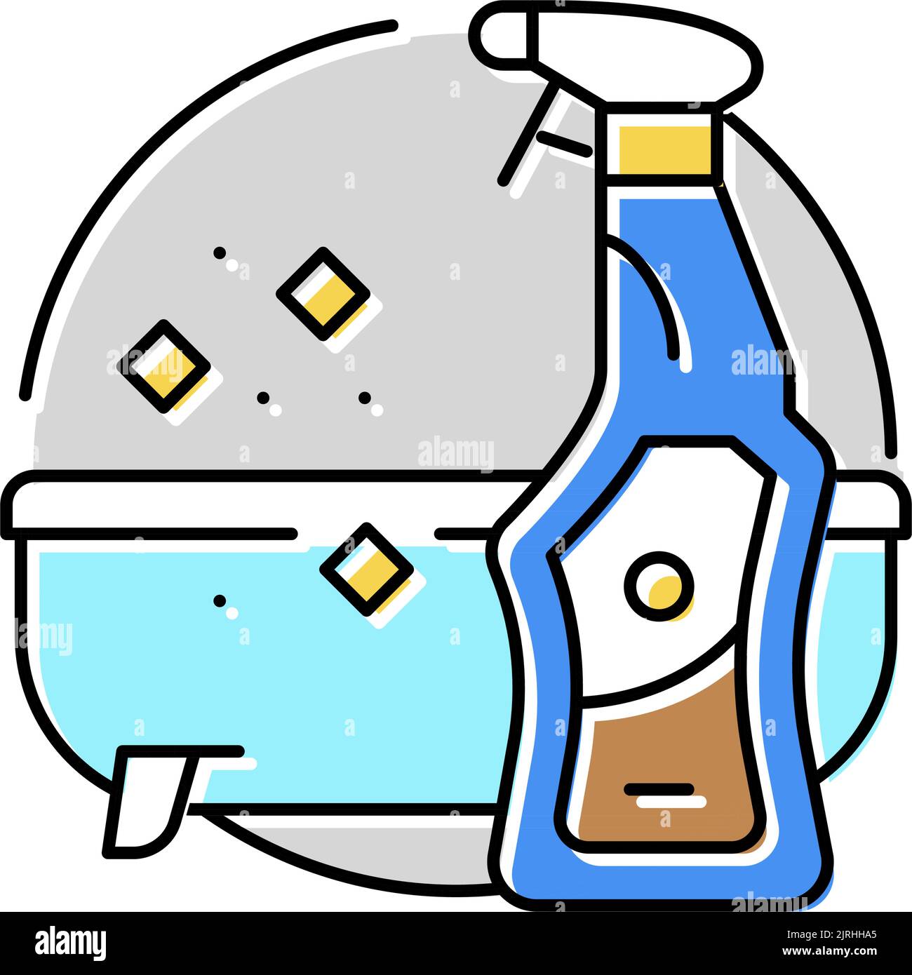 bath cleaner detergent color icon vector illustration Stock Vector ...