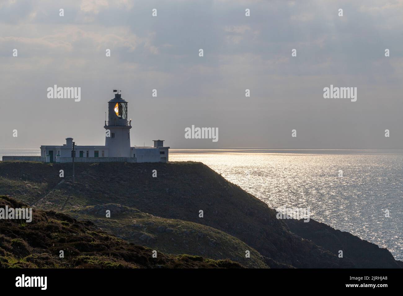 Lighthouse, Strumble Head, Pembrokeshire, , Wales, UK Stock Photo