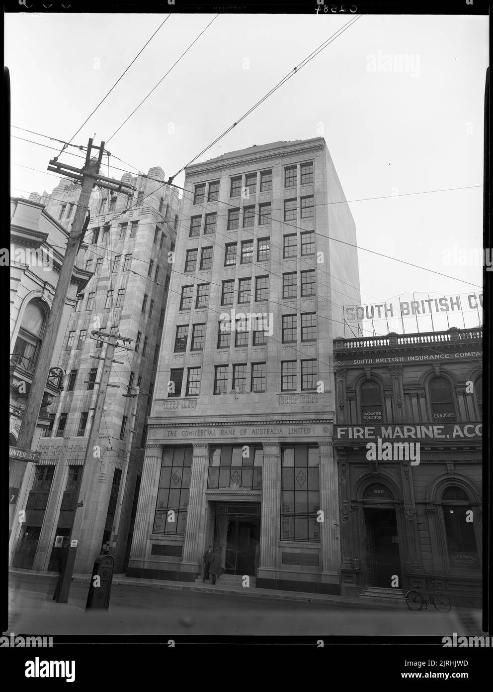 Group of commercial buildings in downtown Wellington, 1939, by Gordon