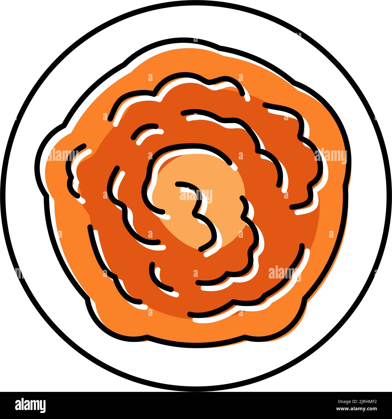 pumpkin puree color icon vector illustration Stock Vector Image & Art ...