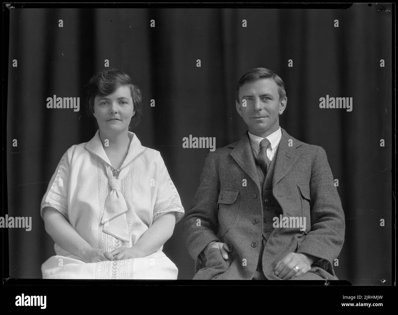 Taranaki Education Board Staff, circa 1930, by William Oakley. F B