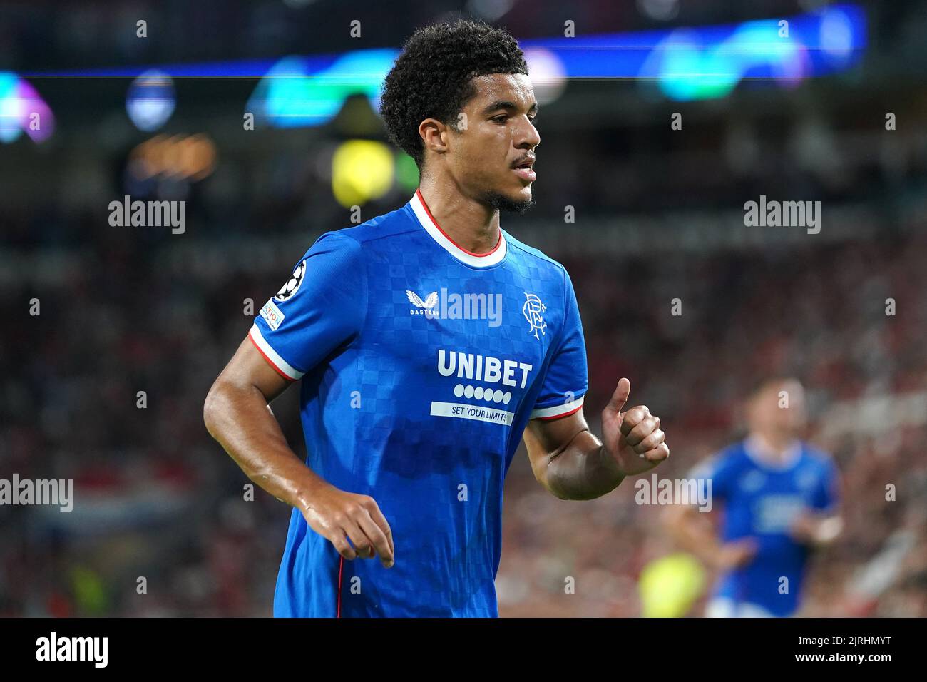 Rangers' Malik Tillman during the UEFA Champions League qualifying match at PSV Stadion, Eindhoven. Picture date: Wednesday August 24, 2022. Stock Photo