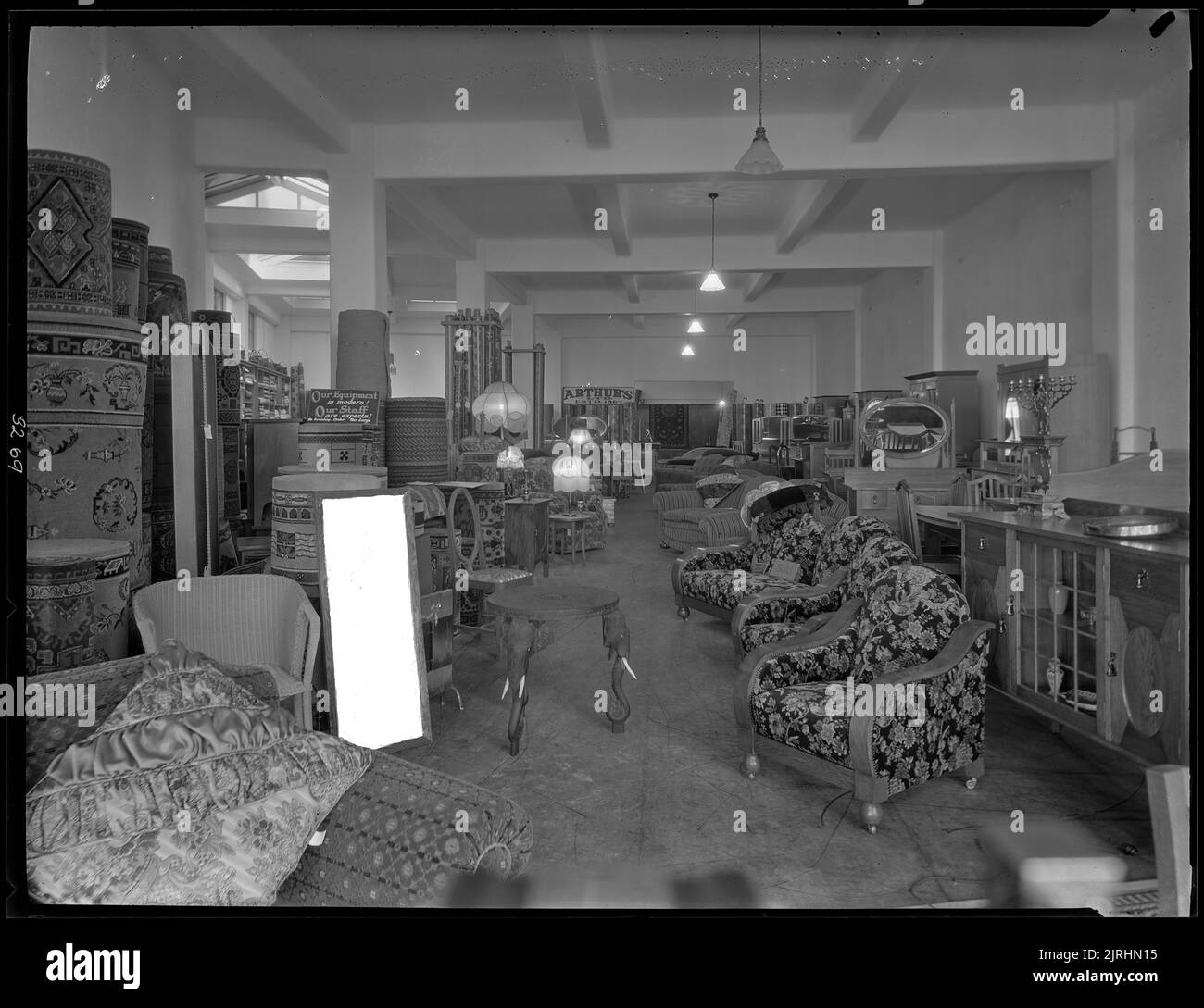 Arthur's Furniture Warehouse, circa 1930, by William Oakley. F B Butler