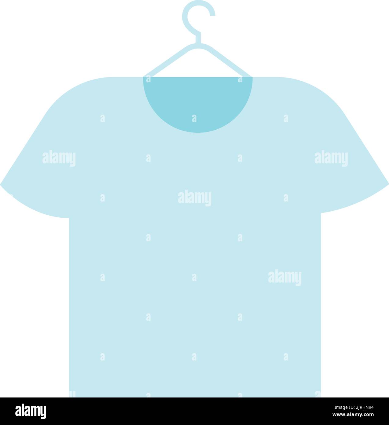 https://c8.alamy.com/comp/2JRHN94/blue-clean-t-shirt-on-hanger-cartoon-clothing-icon-isolated-on-white-background-2JRHN94.jpg