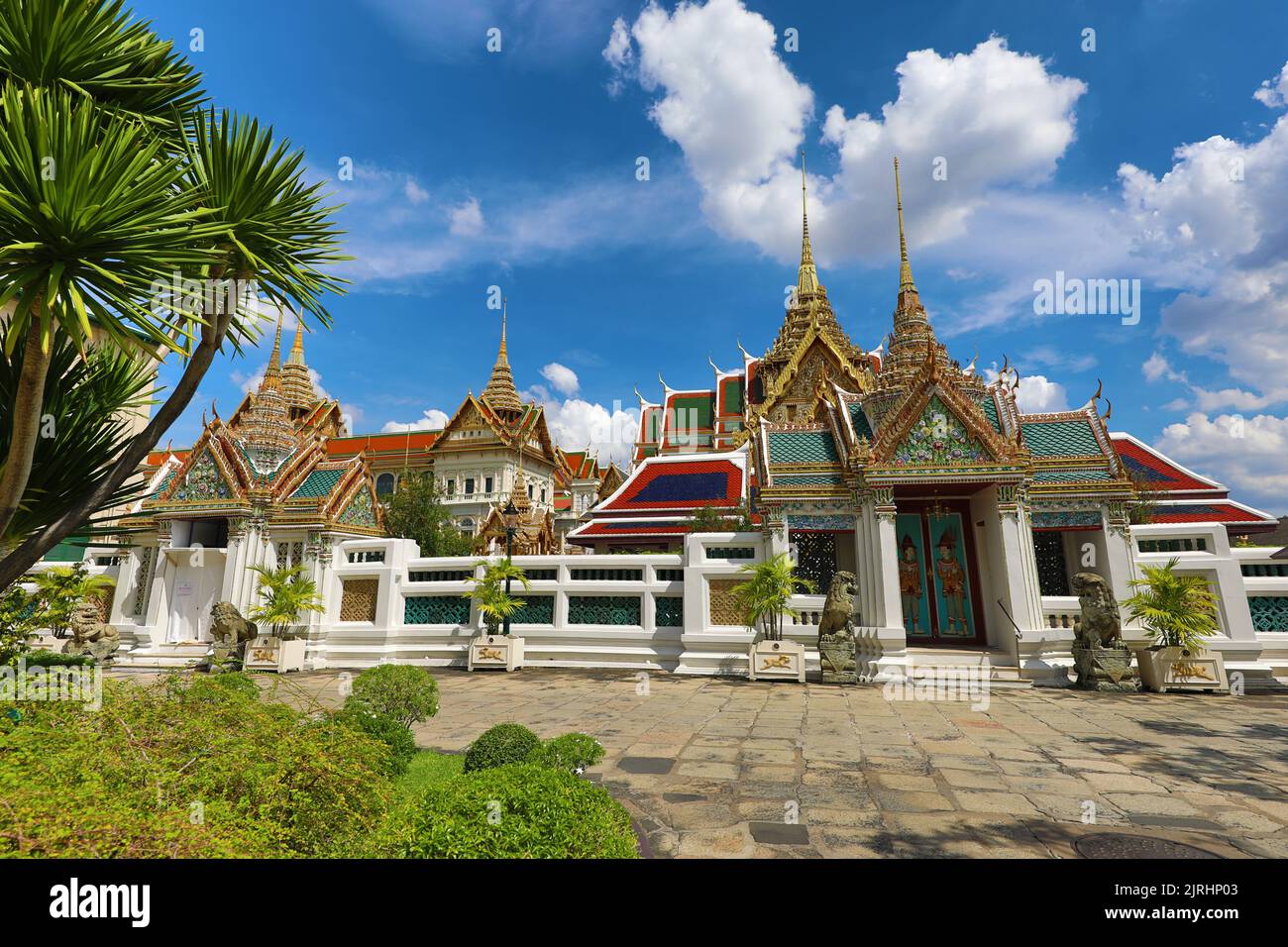 The Grand Palace in the Grand Palace Complex, Wat Phra Kaew, Bangkok, Thailand Stock Photo